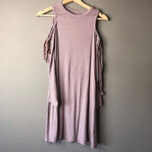 American eagle striped dress open shoulder S